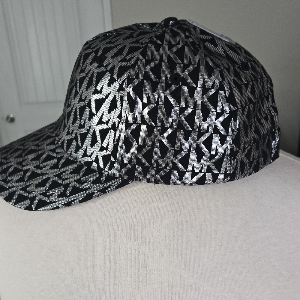 Michael Kors Black and Silver Logo Cap - Picture 3 of 4